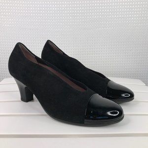 Beautifeel Maya Black Suede Leather Pumps 39/8